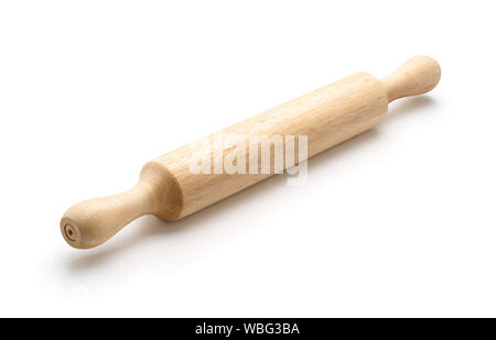 La laminazione di legno pin isolato su sfondo bianco Foto Stock