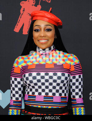 Agosto 27, 2019, Newark, New Jersey, Stati Uniti d'America: Monica arriva a 2019 MTV Video Music Awards che si è tenuto presso il Centro Prudential. (Credito Immagine: © Christopher Smith/AdMedia via ZUMA filo) Foto Stock