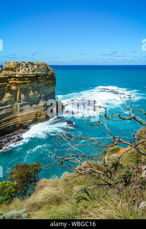 Il Razorback, parco nazionale di Port Campbell, Great Ocean Road, Victoria, Australia Foto Stock