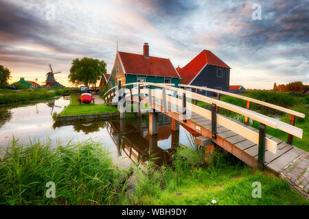 Mulino a vento nei Paesi Bassi Foto Stock