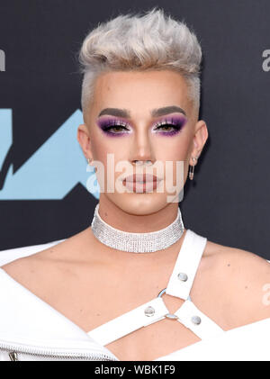 James Charles frequentando gli MTV Video Music Awards 2019 tenutosi presso il Prudential Center di Newark, New Jersey. Foto Stock