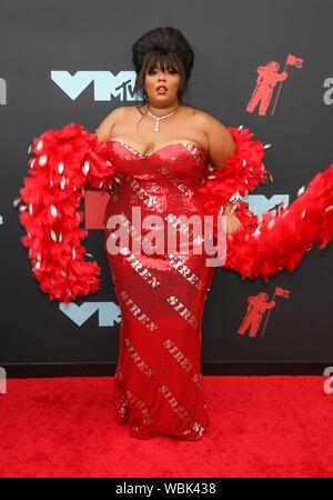 Lizzo frequentare il 2019 MTV Video Music Awards, VMAs, at Prudential Center a Newark, New Jersey, USA, il 26 agosto 2019. | Utilizzo di tutto il mondo Foto Stock