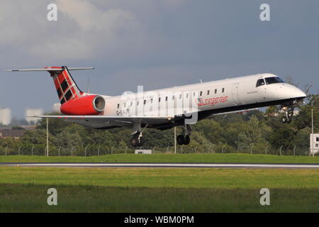 LOGANAIR Embraer ERJ-145EP Foto Stock