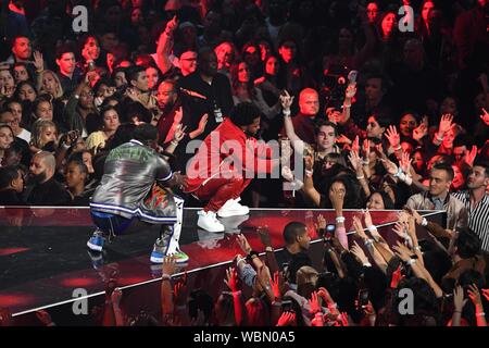 NEWARK, NJ - 26 agosto: ASAP Ferg e Big Sean assiste gli MTV Video Music Awards presso il Centro Prudential su agosto 26, 2019 a Newark, New Jersey. Foto: imageSPACE /MediaPunch Foto Stock