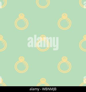 Sfondo di matrimonio vettore seamless pattern in moderno stile piatto. Illustrazione Vettoriale