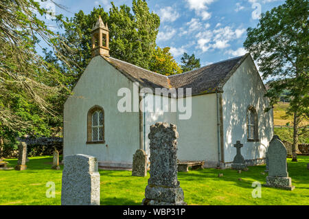 Chiesa CROICK ARDGAY SUTHERLAND SCOZIA PARLAMENTARE CHIESA TELFORD 1825 L'edificio della chiesa e cimitero Foto Stock