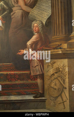 Sir James Thornhill Painted hall greenwich Foto Stock