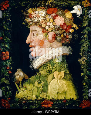 Giuseppe Arcimboldo, pittura, molla (Le Quattro Stagioni), 1573 Foto Stock