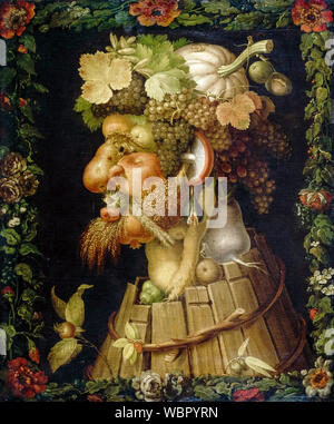 Giuseppe Arcimboldo, Autunno, (le quattro stagioni), pittura, 1573 Foto Stock