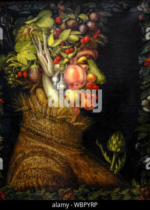 Giuseppe Arcimboldo, estate, (le quattro stagioni), ritratto dipinto, 1573 Foto Stock