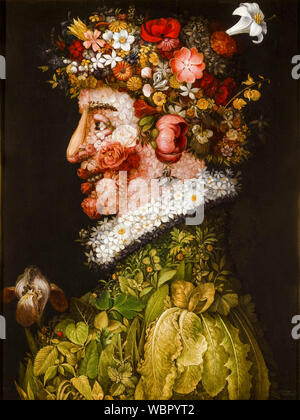 Giuseppe Arcimboldo, molla (Le Quattro Stagioni), pittura, 1563 Foto Stock