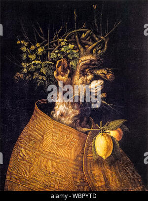 Giuseppe Arcimboldo, inverno, (le quattro stagioni), ritratto dipinto, 1572 Foto Stock