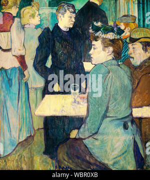 Henri de Toulouse Lautrec, pittura, un angolo del Moulin de la Galette, 1892-1893 Foto Stock