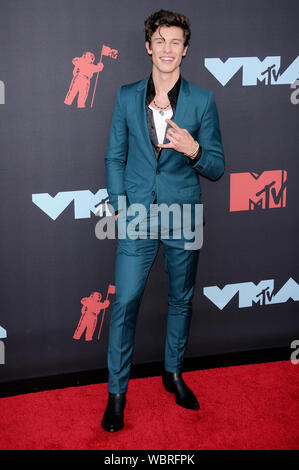 Newark, Stati Uniti d'America. 26 Ago, 2019. Shawn Mendes assiste il 2019 Video MTV Video Music Awards tenutosi presso il Prudential Center a Newark, NJ Credito: SOPA Immagini limitata/Alamy Live News Foto Stock