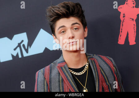 Newark, Stati Uniti d'America. Il 27 agosto, 2019. Aser Angel (Asher Dov Angel) assiste il 2019 Video MTV Video Music Awards tenutosi presso il Prudential Center a Newark, NJ Credito: SOPA Immagini limitata/Alamy Live News Foto Stock