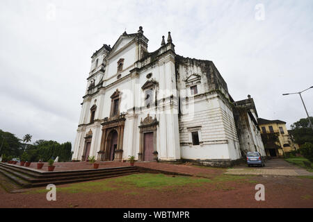 Sé Catedral de Santa Catarina è noto come SE Cathedral. ASI complesso. Vecchio Goa, India. Foto Stock