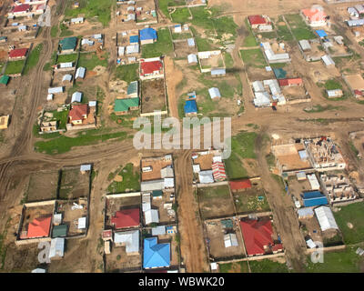 Vista aerea di Juba, capitale del sud Sudan Foto Stock