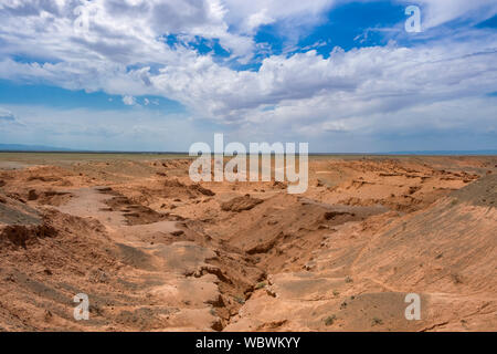 Il Flaming Cliffs sito è una regione del deserto del Gobi nella provincia Ömnögovi della Mongolia, in cui importanti reperti fossili sono state effettuate. La zona Foto Stock