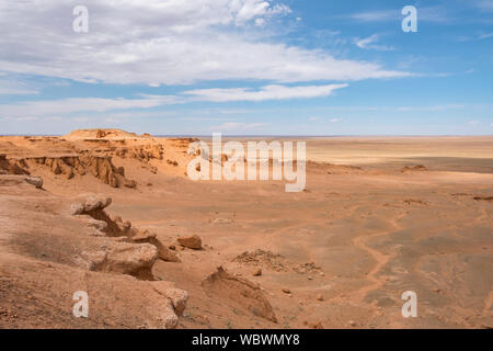 Il Flaming Cliffs sito è una regione del deserto del Gobi nella provincia Ömnögovi della Mongolia, in cui importanti reperti fossili sono state effettuate. La zona Foto Stock