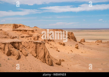 Il Flaming Cliffs sito è una regione del deserto del Gobi nella provincia Ömnögovi della Mongolia, in cui importanti reperti fossili sono state effettuate. La zona Foto Stock