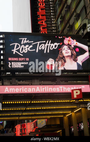 American Airlines Theatre sulla 42nd Street, New York, Stati Uniti d'America Foto Stock