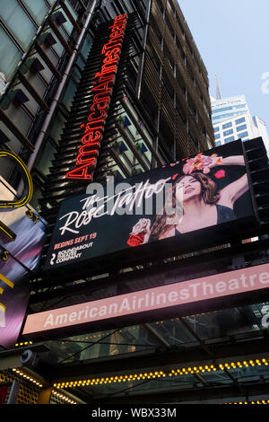 American Airlines Theatre sulla 42nd Street, New York, Stati Uniti d'America Foto Stock