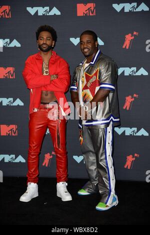 Newark, NJ, Stati Uniti d'America. 26 Ago, 2019. ASAP Ferg, Big Sean in sala stampa per 2019 MTV Video Music Awards - Press Room, Prudential Center, Newark, NJ Agosto 26, 2019. Credito: Kristin Callahan/Everett raccolta/Alamy Live News Foto Stock