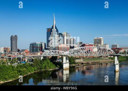 Nashville city skyline, Tennessee, USA. Foto Stock