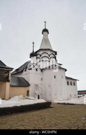 Assunzione refettorio Chiesa di Spaso-evfimiev monastero. Chiesa Ortodossa a Vladimir regione della Russia. Foto Stock