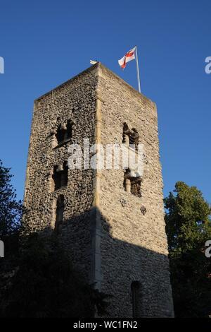 Il Sassone torre sulla Cornmarket Street a Oxford Foto Stock