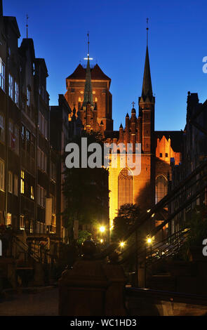 Mariacka street in Gdansk. Polonia Foto Stock