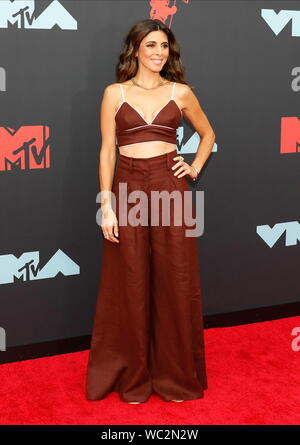 Newarke, STATI UNITI D'AMERICA. 26 Ago, 2019. Jaimie-Lynn Sigler arriva sul tappeto rosso al trentaseiesimo annuale degli MTV Video Music Awards a Prudential Center a Newark, NJ, Lunedì 26 Agosto, 2019. Credito: UPI/Alamy Live News Foto Stock