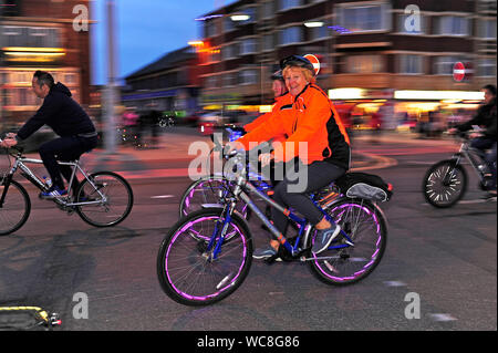 Blackpool cavalcare le luci event 2019 Foto Stock