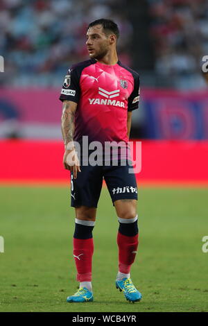 Osaka, Giappone. 11 Ago, 2019. Leandro Desabato (Cerezo) Calcio/Calcetto : Giapponese '2019 Meiji Yasuda J1 League" corrispondono tra Cerezo Osaka 1-2 Sagan Tosu a Yanmar Stadium Nagai di Osaka in Giappone . Credito: Mutsu Kawamori/AFLO/Alamy Live News Foto Stock