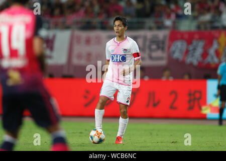 Osaka, Giappone. 11 Ago, 2019. Riki Harakawa (Tosu) Calcio/Calcetto : Giapponese '2019 Meiji Yasuda J1 League" corrispondono tra Cerezo Osaka 1-2 Sagan Tosu a Yanmar Stadium Nagai di Osaka in Giappone . Credito: Mutsu Kawamori/AFLO/Alamy Live News Foto Stock