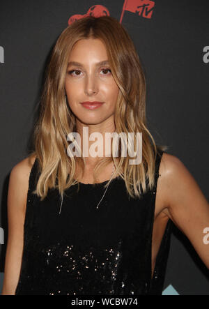 Agosto 26, 2019, Newark, New York, Stati Uniti d'America: TV personality Whitney Port assiste il 2019 MTV VMAs red carpet arrivi presso il Centro Prudential. (Credito Immagine: © Nancy Kaszerman/ZUMA filo) Foto Stock