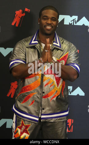 Agosto 26, 2019, Newark, New York, Stati Uniti d'America: ASAP FERG assiste il 2019 MTV VMAs sala stampa tenutasi presso il Centro Prudential. (Credito Immagine: © Nancy Kaszerman/ZUMA filo) Foto Stock