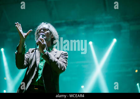 2019, 25 agosto torino, Italia Jarvis Cocker, cantante della banda di pasta, suona dal vivo il suo personale show Jarv è Foto Stock