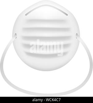 Vettore maschera antipolvere isolati su sfondo bianco Illustrazione Vettoriale