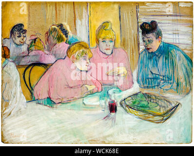 Henri de Toulouse Lautrec, le signore nella sala da pranzo, pittura, 1893-1895 Foto Stock