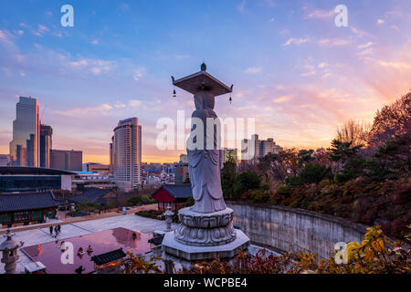 Tempio Bongeunsa in gangnam città,Seoul COREA Foto Stock