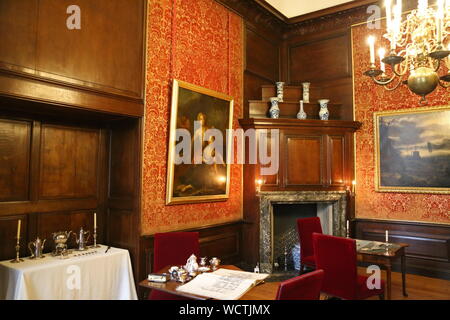 Queen's privato Sala Disegno, Hampton Court Palace, East Molesey Surrey, Inghilterra, Gran Bretagna, Regno Unito, Gran Bretagna, Europa Foto Stock