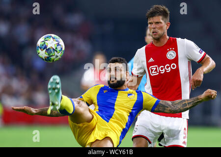 28 agosto 2019 Amsterdam, Paesi Bassi Calcio, Champions League Play-Off Ajax v Apoel Nicosia 28-08-2019: Voetbal: AJAX v APOEL Nicosia: Amsterdam Champions League Play-off Klaas Jan Huntelaar of Ajax Foto Stock