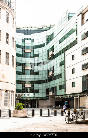 BBC Broadcasting House nuova estensione, Portland Place, London W1A, Inghilterra, Regno Unito. Foto Stock