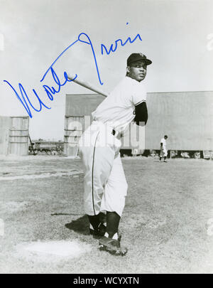 Monte Irvin era una stella giocatore di baseball con New York Giants negli anni cinquanta Foto Stock