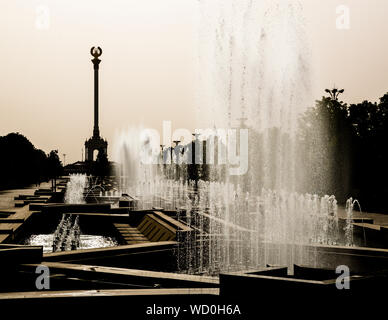 Rudaki- Park a Dushanbe, Tagikistan Foto Stock