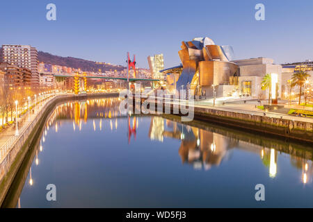 Museo Guggenheim, Bilbao, Spagna Foto Stock