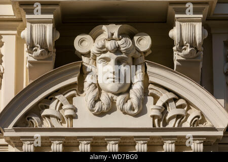 Architettura Art Nouveau, Riga, Lettonia, Nord Europa, Foto Stock