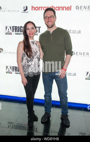 Catherine Gell, Braden Croft a True Fiction Frightfest 2019 Sabato 24 Agosto 2019 a Cineworld Leicester Square, Londra. Foto Stock