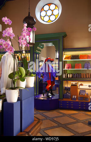 Giardini di Majorelle Boutique a Marrakech, Marocco Foto Stock